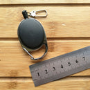 5PCS Outdoor Telescopic Wire Rope Key Ring Burglar Keychain EDC Retractable Chain Return key Ring Holder