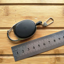 5PCS Outdoor Telescopic Wire Rope Key Ring Burglar Keychain EDC Retractable Chain Return key Ring Holder