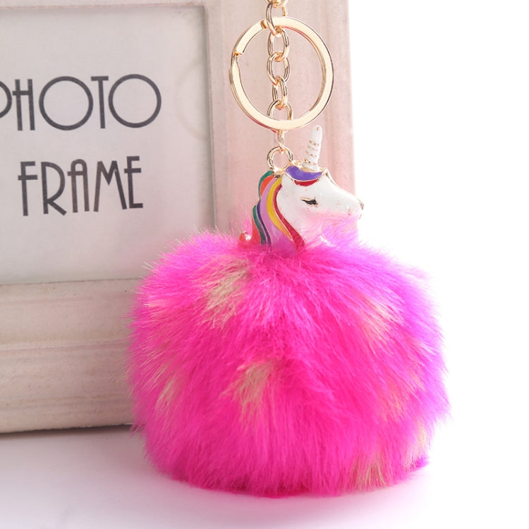 Anime Unicorn With Plush Toy With Keychain Unicorn Key Pendant(16)