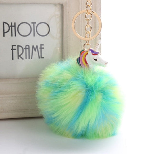 Anime Unicorn With Plush Toy With Keychain Unicorn Key Pendant(16)