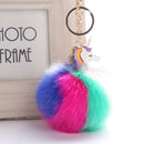 Anime Unicorn With Plush Toy With Keychain Unicorn Key Pendant(6)