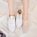 10 Pairs Women Cotton Comfortable Solid Dot Spring Summer Low Ankle Invisible Elastic Short Socks(Gray)