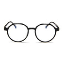 Fashion Eyeglasses Retro TR Frame Plain Glass Spectacles(Bright black)