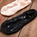5 Pairs Summer women Silicon Lace Boat Socks Invisible Cotton Sole Non-slip Sock(white)