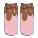 12 Pairs Food And Fruit Print 3D Kawaii Socks(A038)