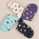 10 Pairs Animal Cartoon Cat Lovely for Women Cotton Socks(3)