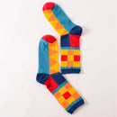 5 Pairs Funny Cute Happy Socks Womens Men Print Casual Harajuku Socks( Square)