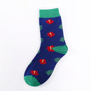 3 Pairs Art Abstraction Creative Pattern Original Sock Fruit Pineapple Fashion Women Funny Sock(1718C)