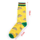 3 Pairs Art Abstraction Creative Pattern Original Sock Fruit Pineapple Fashion Women Funny Sock(1718C)