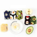 5 Pairs Fruit Food Socks Short Funny Cotton Socks(Avocado)