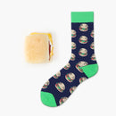 5 Pairs Fruit Food Socks Short Funny Cotton Socks(Burger)