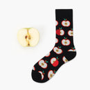 5 Pairs Fruit Food Socks Short Funny Cotton Socks(Apple)
