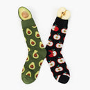 5 Pairs Fruit Food Socks Short Funny Cotton Socks(Apple)