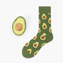 5 Pairs Fruit Food Socks Short Funny Cotton Socks(Apple)