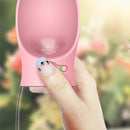 Portable Pet Dog Water Bottle Small Large Dog Travel Puppy Cat Drinking Water Bowl Outdoor Pet Water Dispenser Feeder Pet Supplies, Size:550 ml(White)
