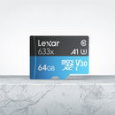 Lexar 633x 64GB High-speed Driving Recorder Dedicated Mobile Phone Memory Card DVR TF Card