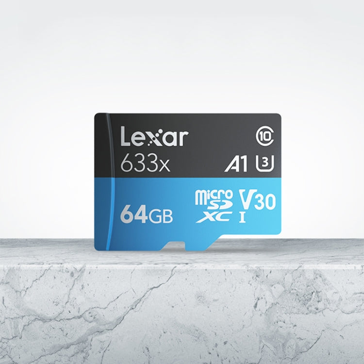 Lexar 633x 64GB High-speed Driving Recorder Dedicated Mobile Phone Memory Card DVR TF Card