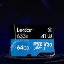 Lexar 633x 64GB High-speed Driving Recorder Dedicated Mobile Phone Memory Card DVR TF Card