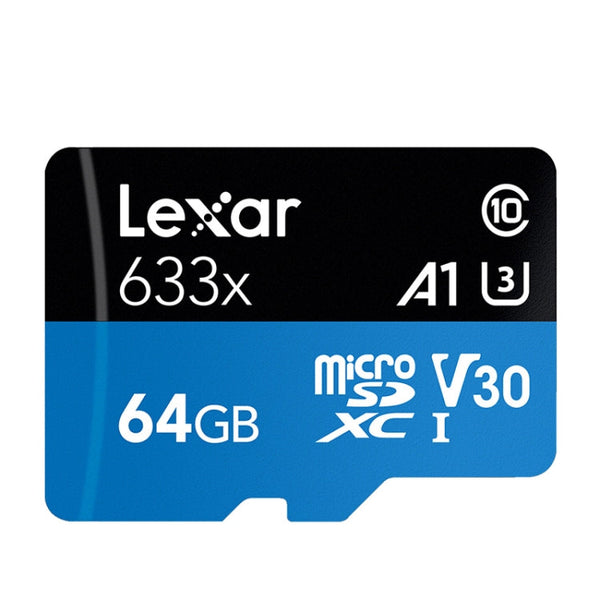 Lexar 633x 64GB High-speed Driving Recorder Dedicated Mobile Phone Memory Card DVR TF Card