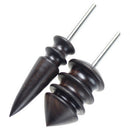 Leather Tool Edge Electric Polishing Slicker Flat Pointed Head Sandalwood Leathers Craft DIY Tools Tip Burnisher(Setï¼ˆwith S,Lï¼‰)