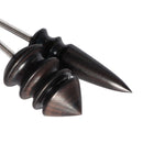 Leather Tool Edge Electric Polishing Slicker Flat Pointed Head Sandalwood Leathers Craft DIY Tools Tip Burnisher(Setï¼ˆwith S,Lï¼‰)