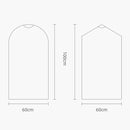 100 PCS Disposable Transparent Clothes Dust Bag Dust Cover, Size:60x100cm, Thickness:Thicken PE 6 Wires