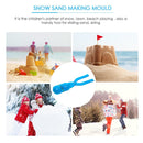 Sand Mold Tool Snow Ball Maker Funny Outdoor Sport Beach Toy, Random Color(Dual Ball)