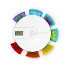 One Week Portable Timing Smart Pill Boxes Elder Reminding Electronic Medicine Box(Lake Green)