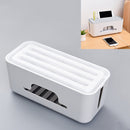 Multifunctional Desktop Power Cord Row and Cable Management Box(Gray)