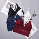 3 PCS V Neck None Closure Tank Crop Top Women Tube Tops, Size:One Size(Wine Red)