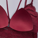 3 PCS V Neck None Closure Tank Crop Top Women Tube Tops, Size:One Size(Wine Red)