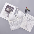 3 PCS V Neck None Closure Tank Crop Top Women Tube Tops, Size:One Size(White)