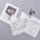 3 PCS V Neck None Closure Tank Crop Top Women Tube Tops, Size:One Size(White)