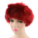 Unisex Winter Imitation Fox Fur Headband Bomber Hat, Size:Lï¼ˆ58-60cmï¼‰(Red)