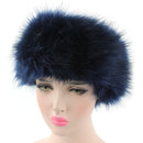 Unisex Winter Imitation Fox Fur Headband Bomber Hat, Size:Lï¼ˆ58-60cmï¼‰(Navy)