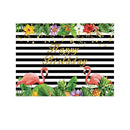 2.1m x 1.5m Flamingo Children Birthday Party Cartoon Photography Background Cloth