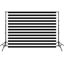 2.1m x 1.5m Black Striped Children Birthday Party Cartoon Photography Background Cloth