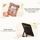 2 PCS Creative Metal Vintage Photo Frame(Butterfly Round )