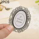 2 PCS Creative Metal Vintage Photo Frame(Oval)