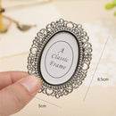 2 PCS Creative Metal Vintage Photo Frame(Oval)