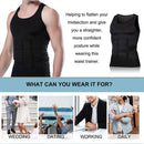 Men Slimming Body Shaper Vest Underwear, Size: XL(White)