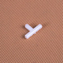10 PCS 4mm T Shape 3-Way Plastic Fish Tank Acuarios Aquarium Air Pump Line Tubing Joints Connectors(White)