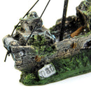 Pirate Ship Rotten Boat Small Net Boat Aquarium Landscaping Fish Tank Glass Cylinder Scene