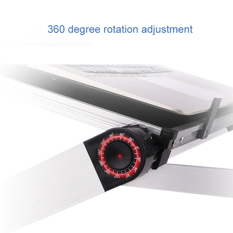 Universal 360 Degree Adjustment Folding Aluminum Alloy Laptop Stand(Black)