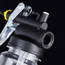 250cc Transparent High Pressure Pump Oiler Lubrication Oil Can Plastic Machine Oiler Grease 245mm Length flex Gun(Long mouth hose)