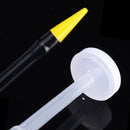 250cc Transparent High Pressure Pump Oiler Lubrication Oil Can Plastic Machine Oiler Grease 245mm Length flex Gun(Long mouth hose)