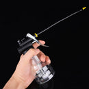 250cc Transparent High Pressure Pump Oiler Lubrication Oil Can Plastic Machine Oiler Grease 245mm Length flex Gun(Long mouth hose)