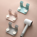 Bathroom Hair Dryer Rack Wall-mounted Hair Dryer Simple Rack(Light Grey)