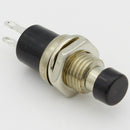 10 PCS 7mm Thread Multicolor 2 Pins Momentary Push Button Switch(Black)