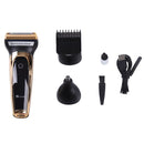 Surker SK-903 Three-in-one LCD Digital Display USB Charging Electric Shaver / Hair Clipper / Nose Hair(Black)